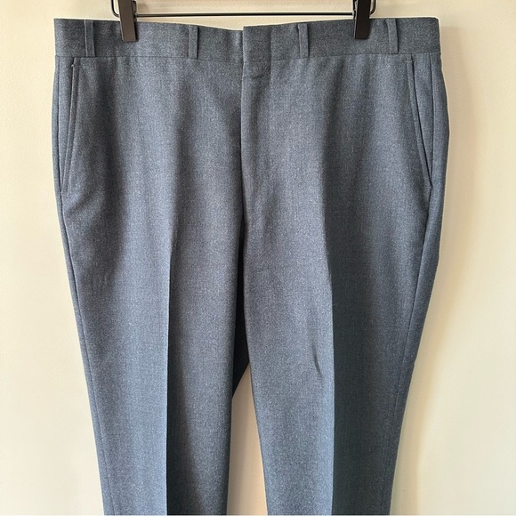 Vintage 70's? Jaymar Blue 100% Wool Dress Pants Trousers 38x30 - Picture 2 of 12